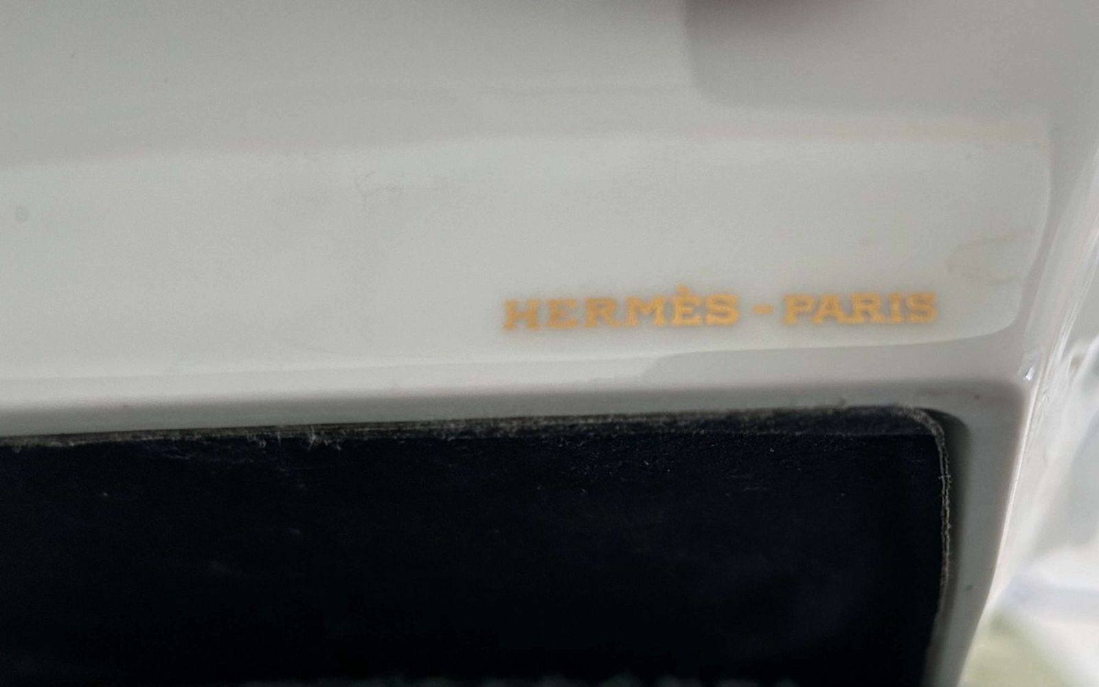 Hermes   Paris Equestrian Limoges Porcelain Cigar Ashtray photo Home Decor