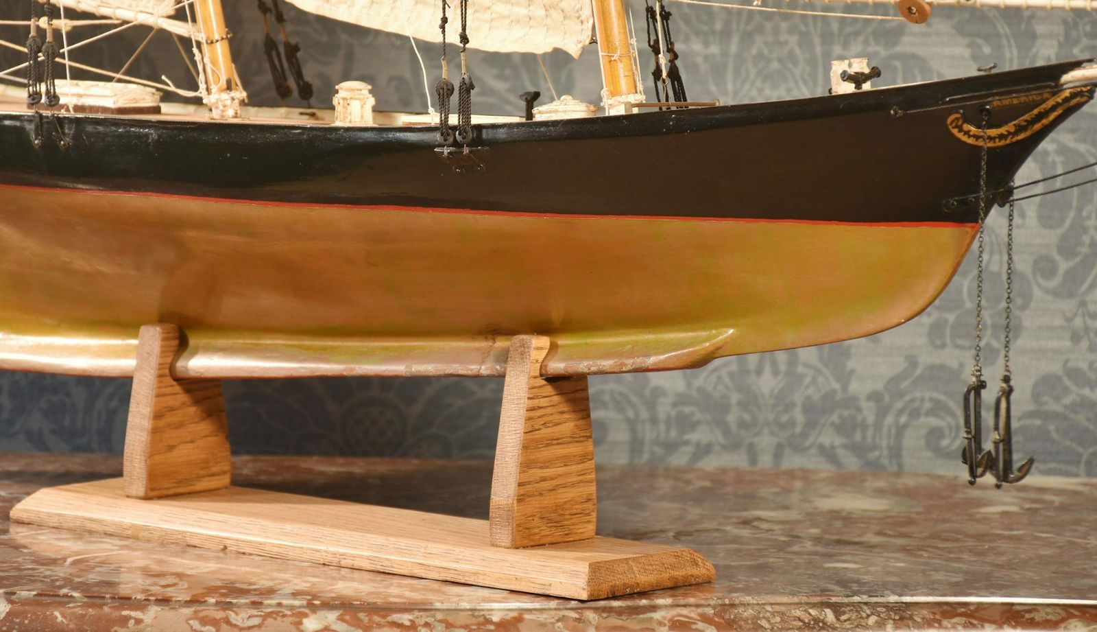 Model Of A Racing Yacht photo vinterior