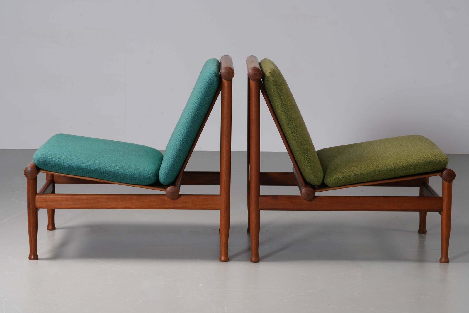 Set Of 2 Lounge Chairs By Kai Lyngfeld Larsen In Teak, Denmark, 1960's photo 4150.0