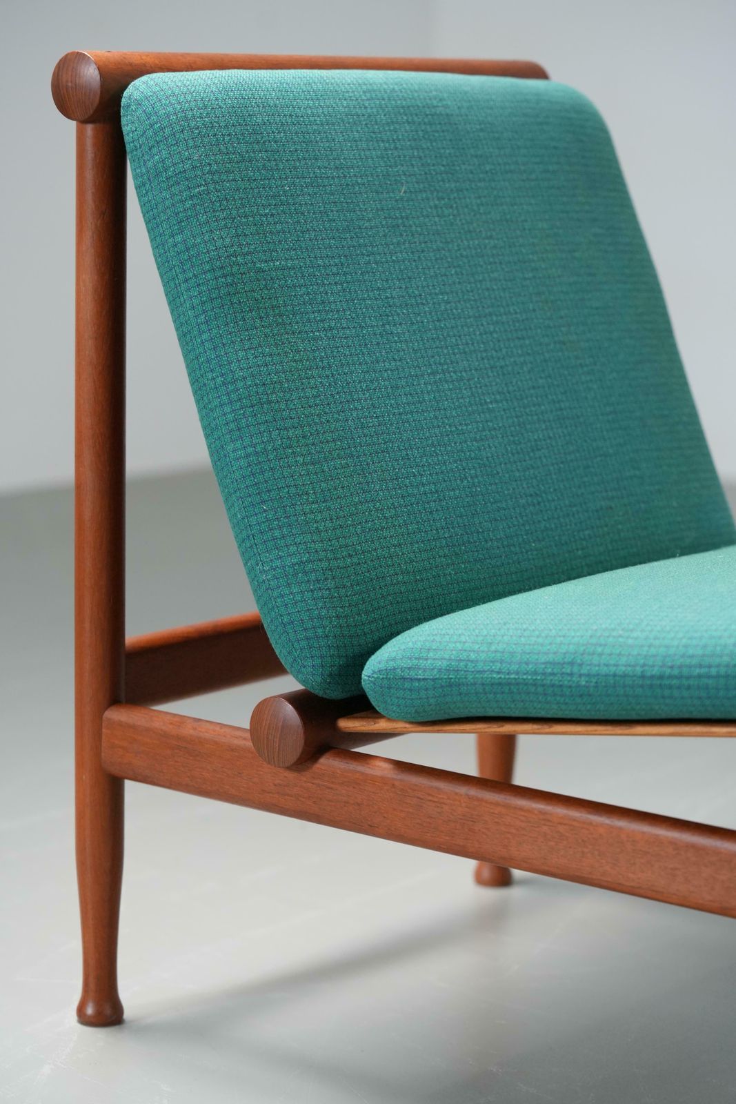 Set Of 2 Lounge Chairs By Kai Lyngfeld Larsen In Teak, Denmark, 1960's photo vintage