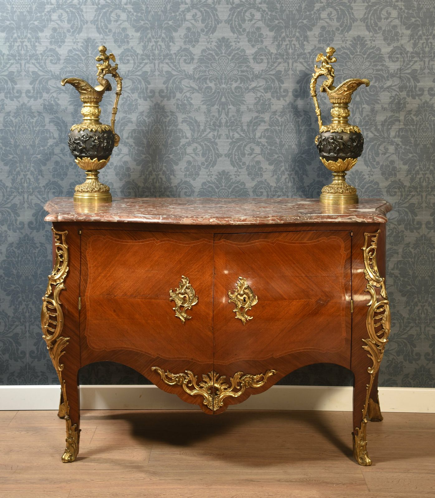 Pair Of Renaissance Style French Patinated Bronze Ewers photo furniture