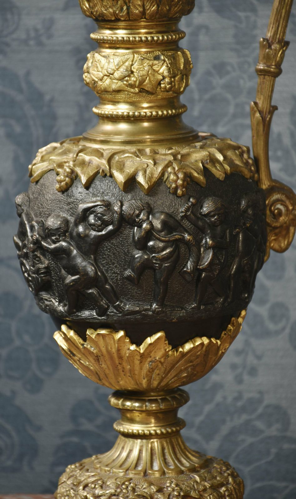 photo furniture Pair Of Renaissance Style French Patinated Bronze Ewers