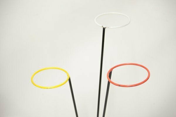 Mid Century Steel Bar Flower Stand, 1970s photo for sale