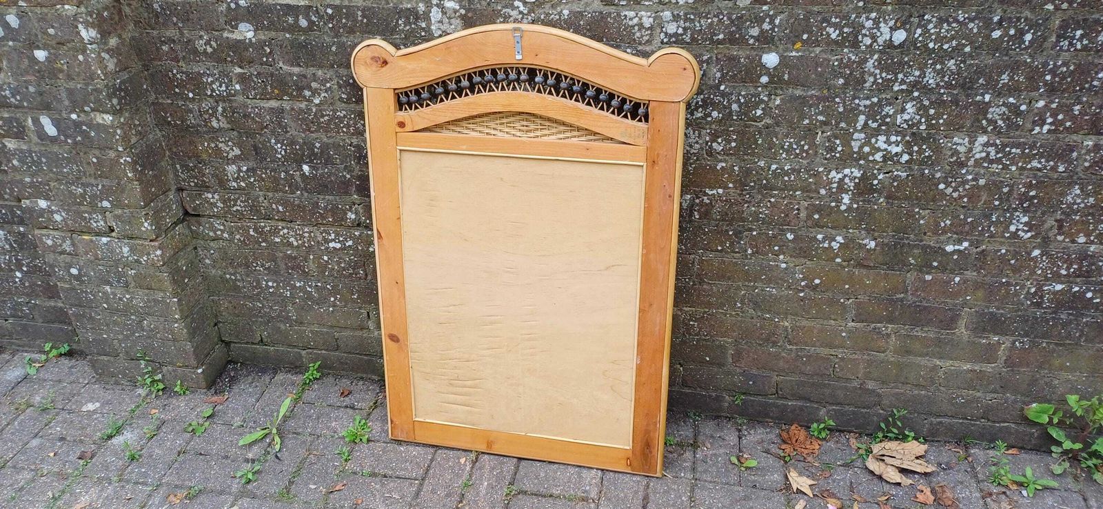 photo furniture Huge Bamboo Rattan Wicker Cane Decorative Wall Mirror