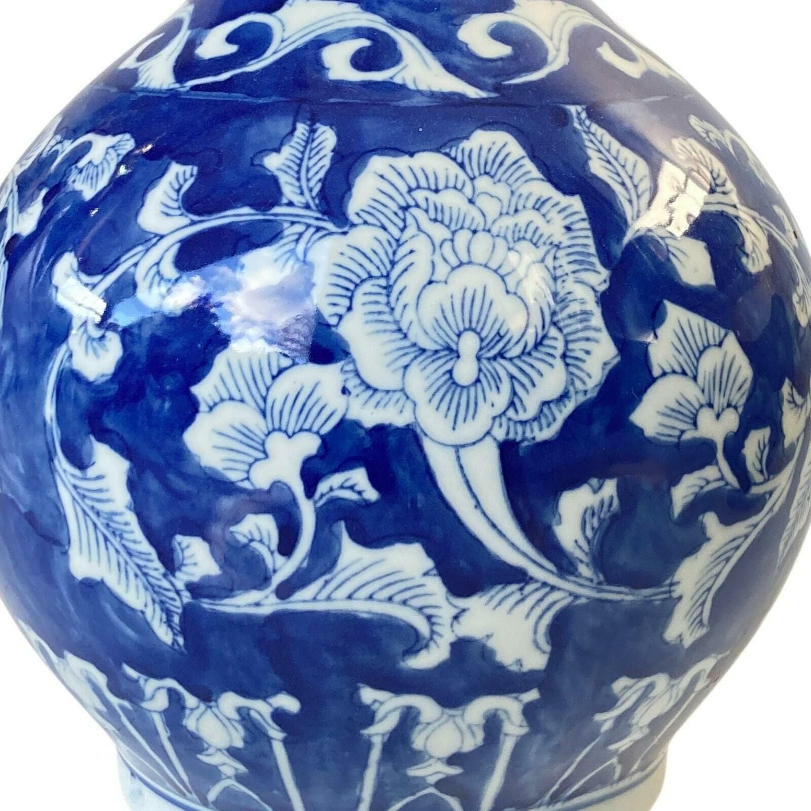 Blue White Porcelain Vase | Astonishing Baluster Urn | 32cm, 12.6in photo for sale