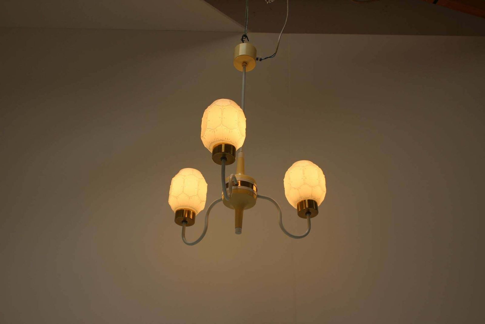 Mid Century Chandelier By Instala Jilove U Decina, 1970's, Czechoslovakia photo furniture