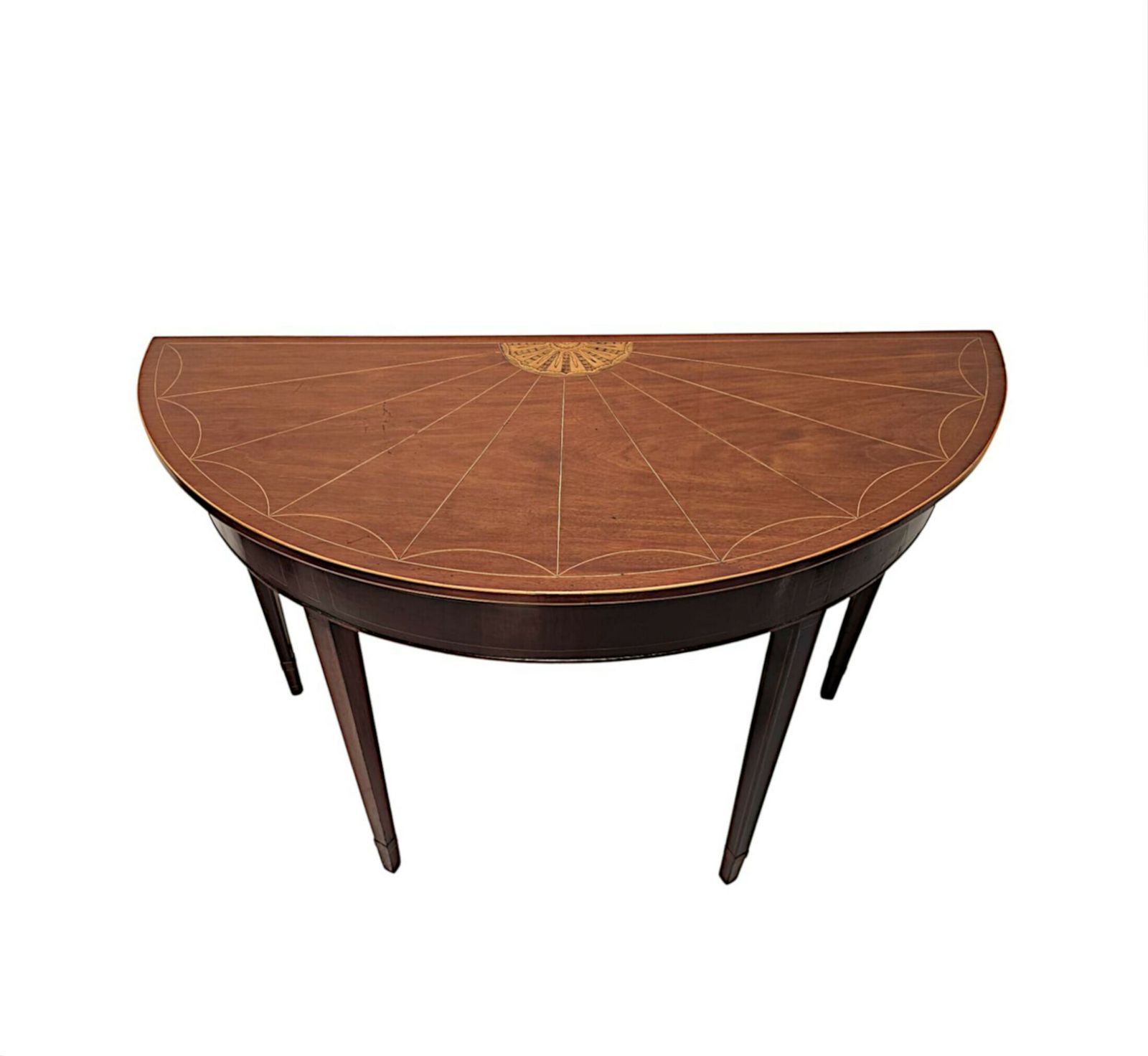 A Fabulous Early 19th Century Georgian Demi Lune Console Table photo buy