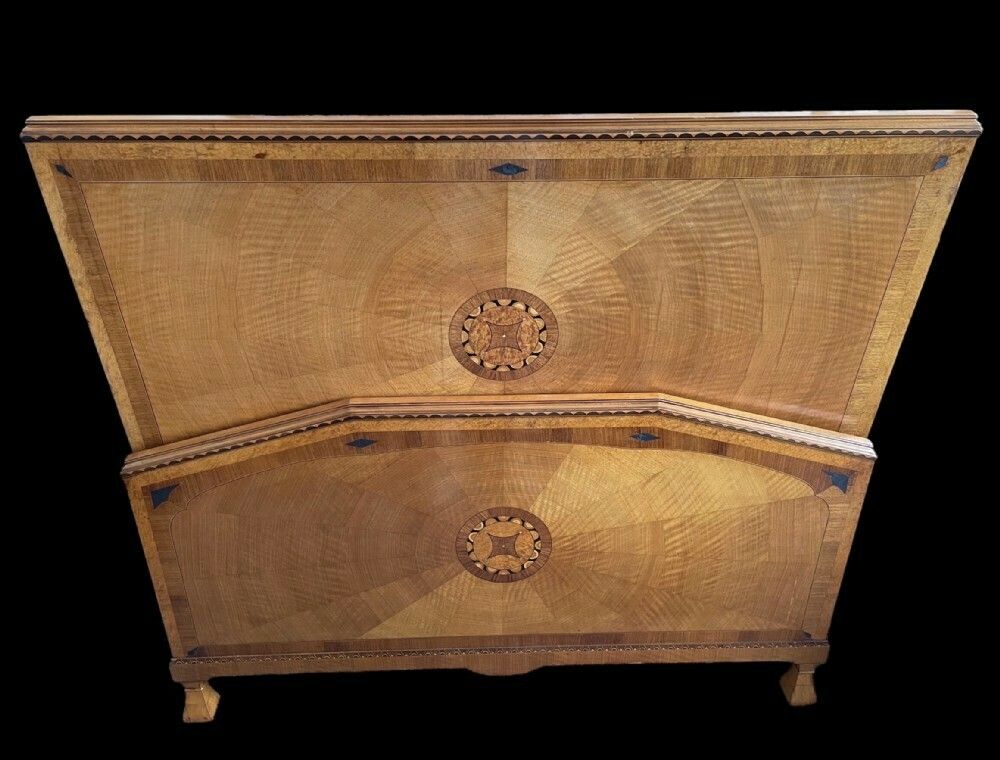 Art Deco Double Head And Foot Board photo Furniture