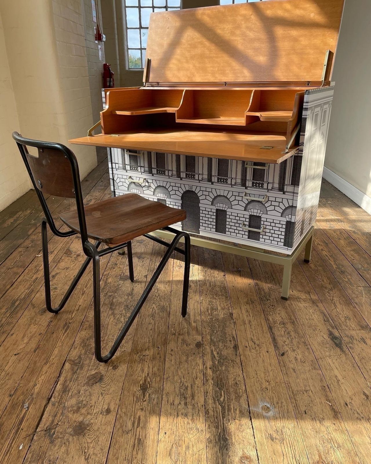Metamorphic Chest Neo Classical Architecture Fornasetti Gio Ponti Style 1950s 60s photo buy