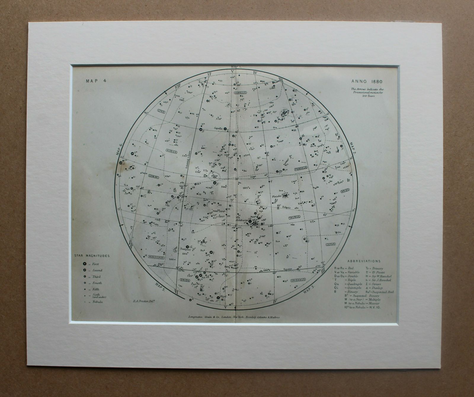Set Of 12, 19th Century Star And Astronomical Charts By Richard A Proctor photo 280.0