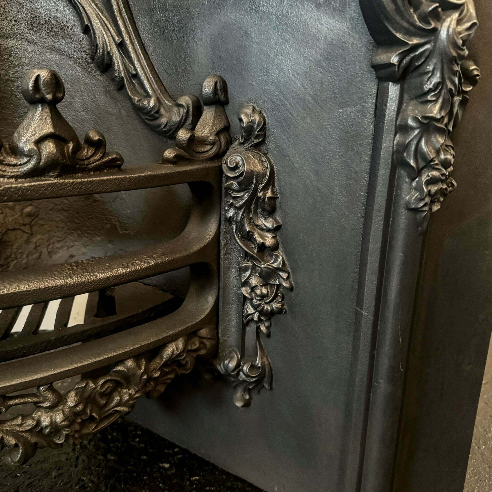 Antique Ornate Victorian Cast Iron Insert photo Home Fixtures