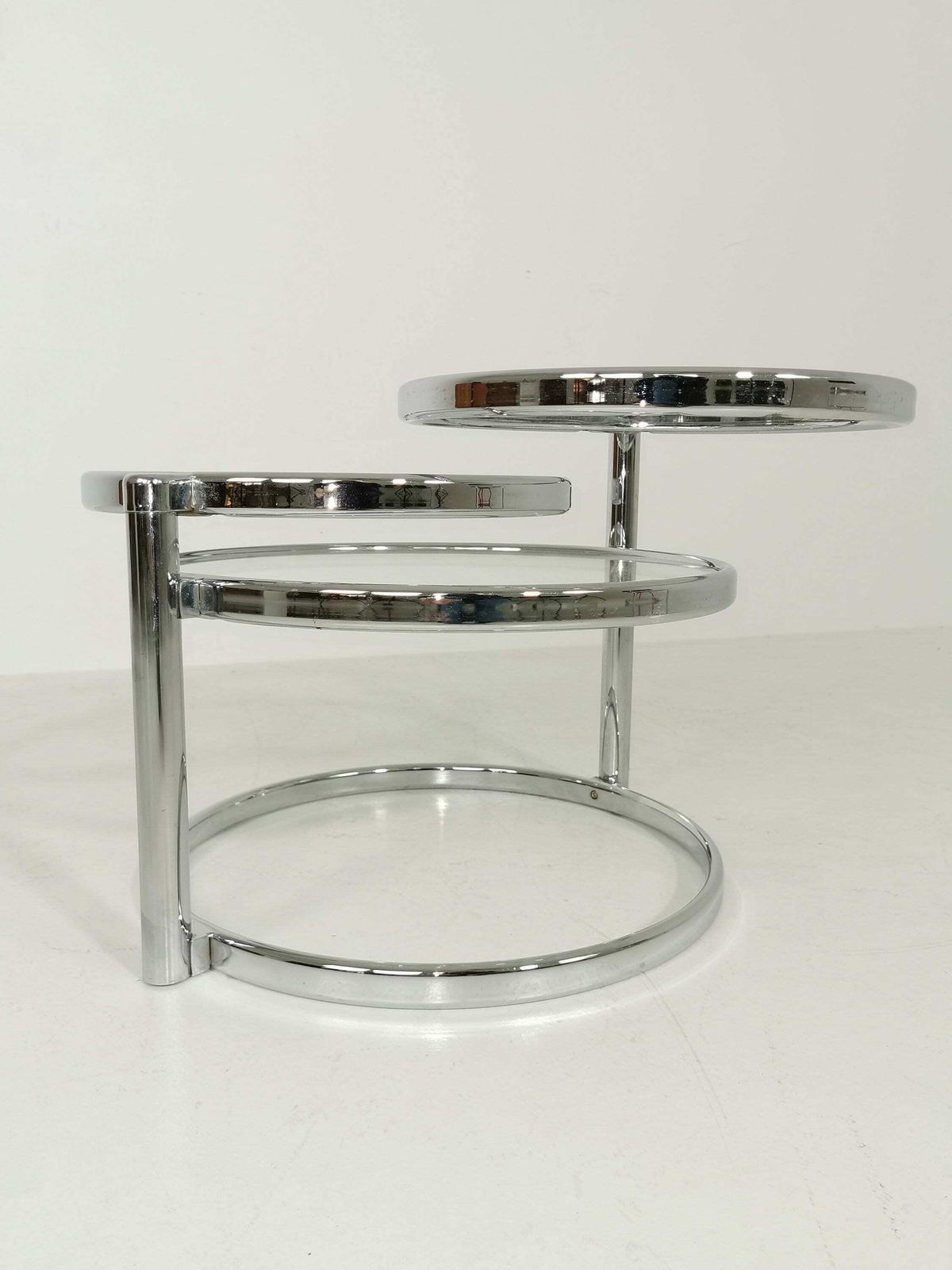Bauhaus Mid Century Swivel Coffee Table In The Design Of Milo Baughman photo vintage