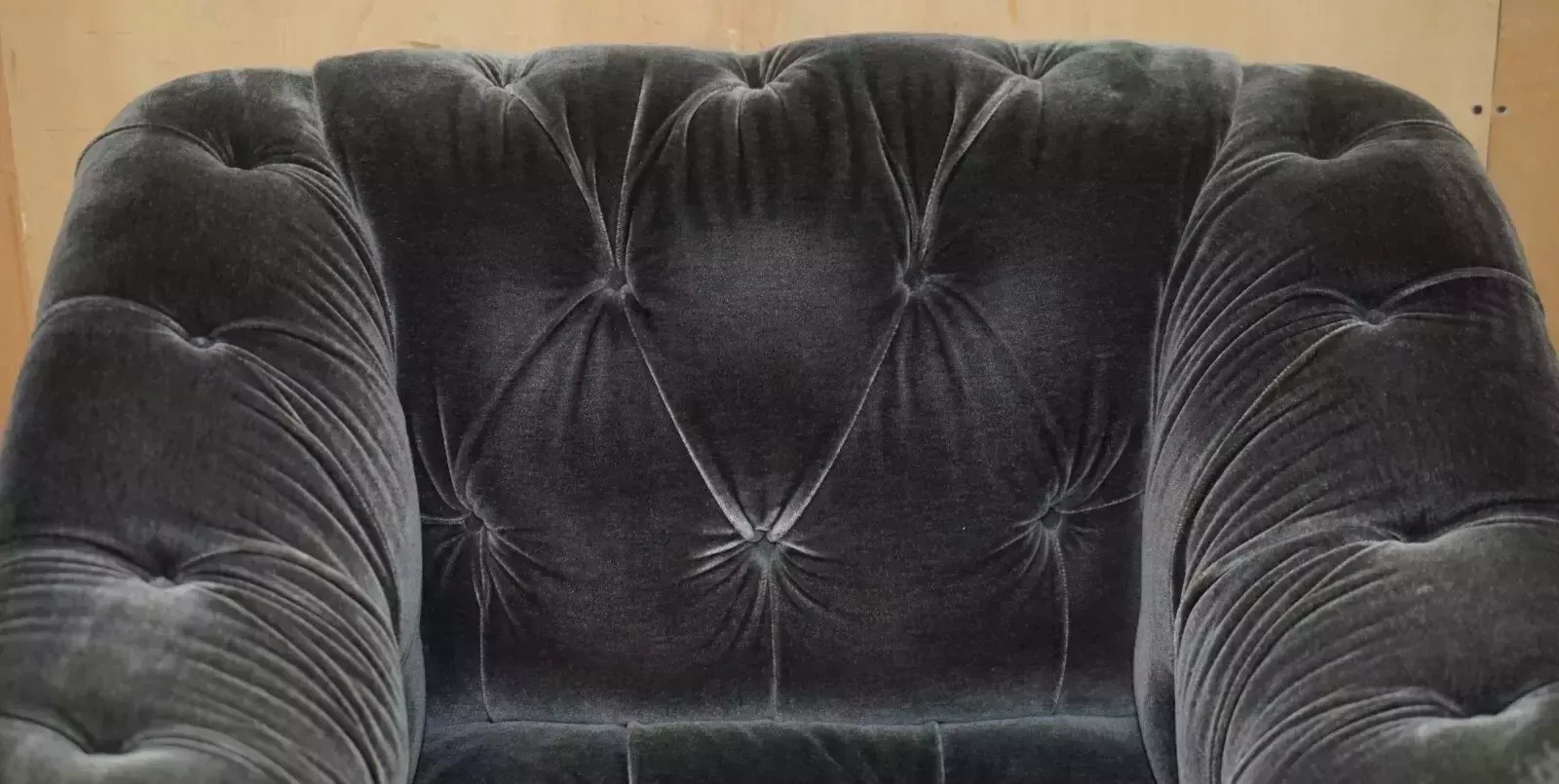 George Smith Somerville Chesterfield Mohair Velvet Armchair Footstool photo Furniture