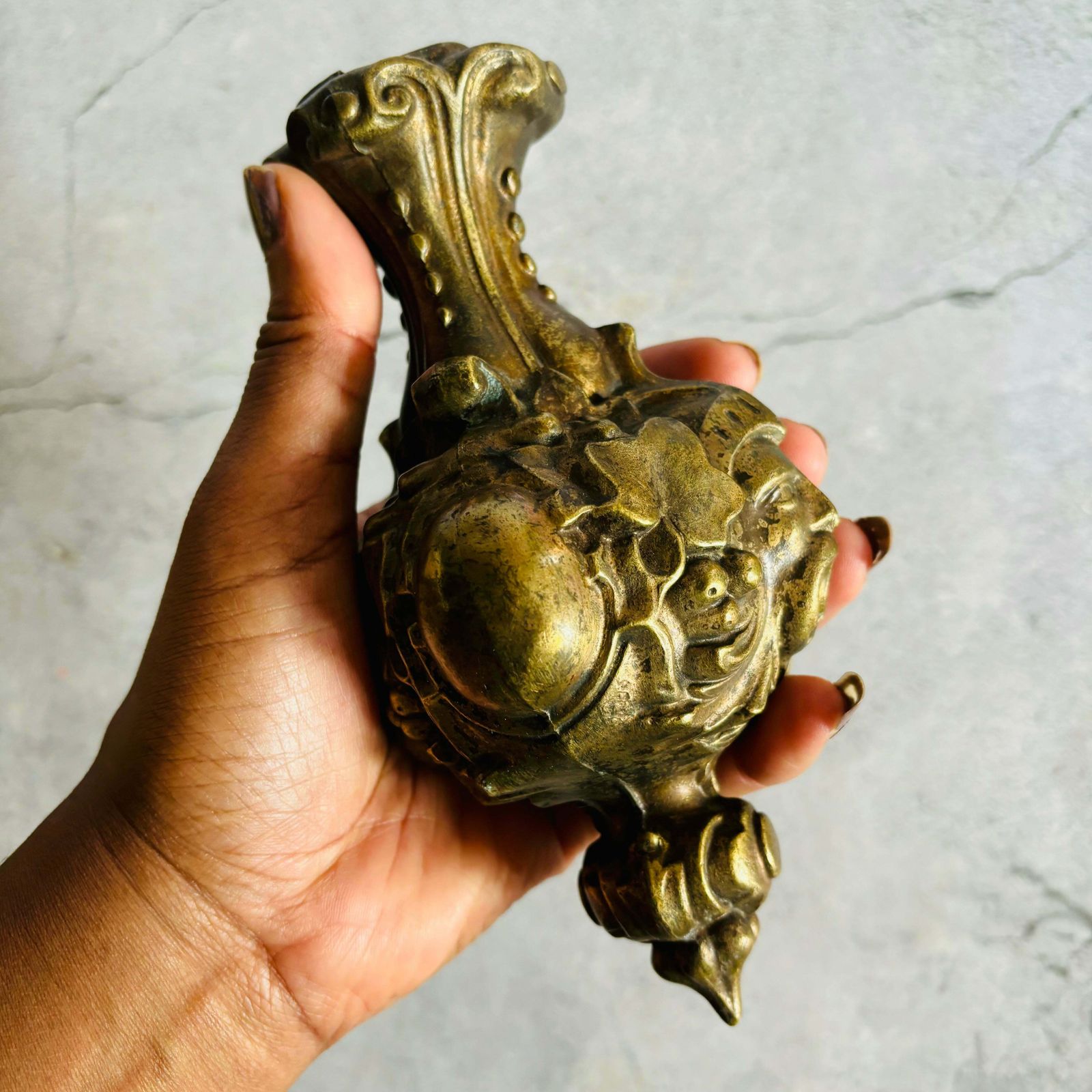 Home Decor Antique Heavy Ornate Clock Weight photo