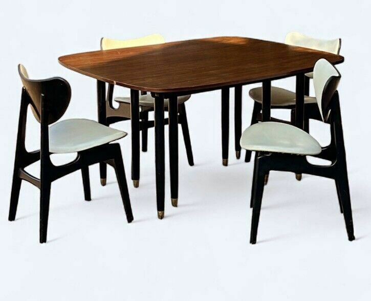 Mid Century G Plan Extending Dining Table & 4 Chairs