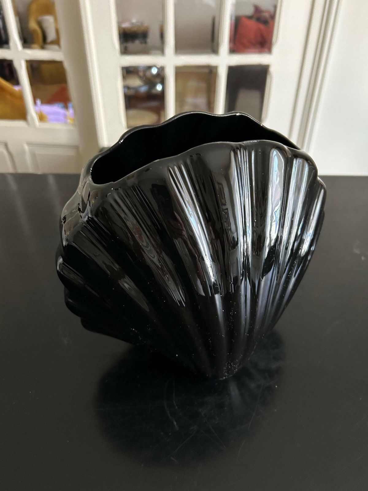 Ceramic Shell Vase 1980, 1980s photo furniture