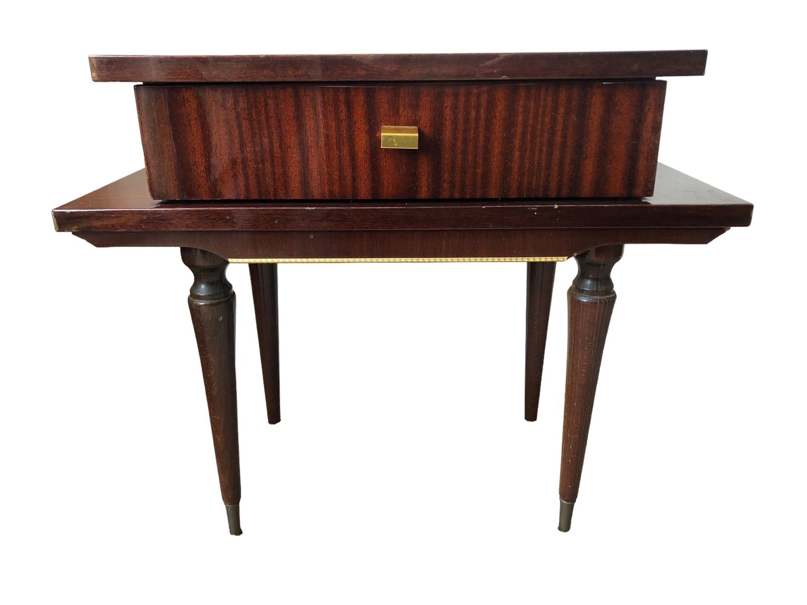 French Macassar Ebony Mid Century Table