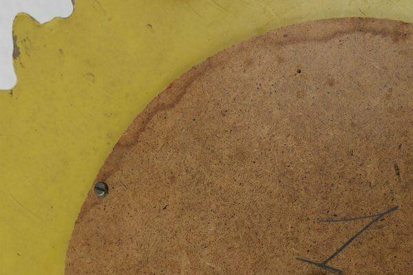 photo for sale Gold Sunburst Mirror In Resin With Convex Mirror, France, 1960s