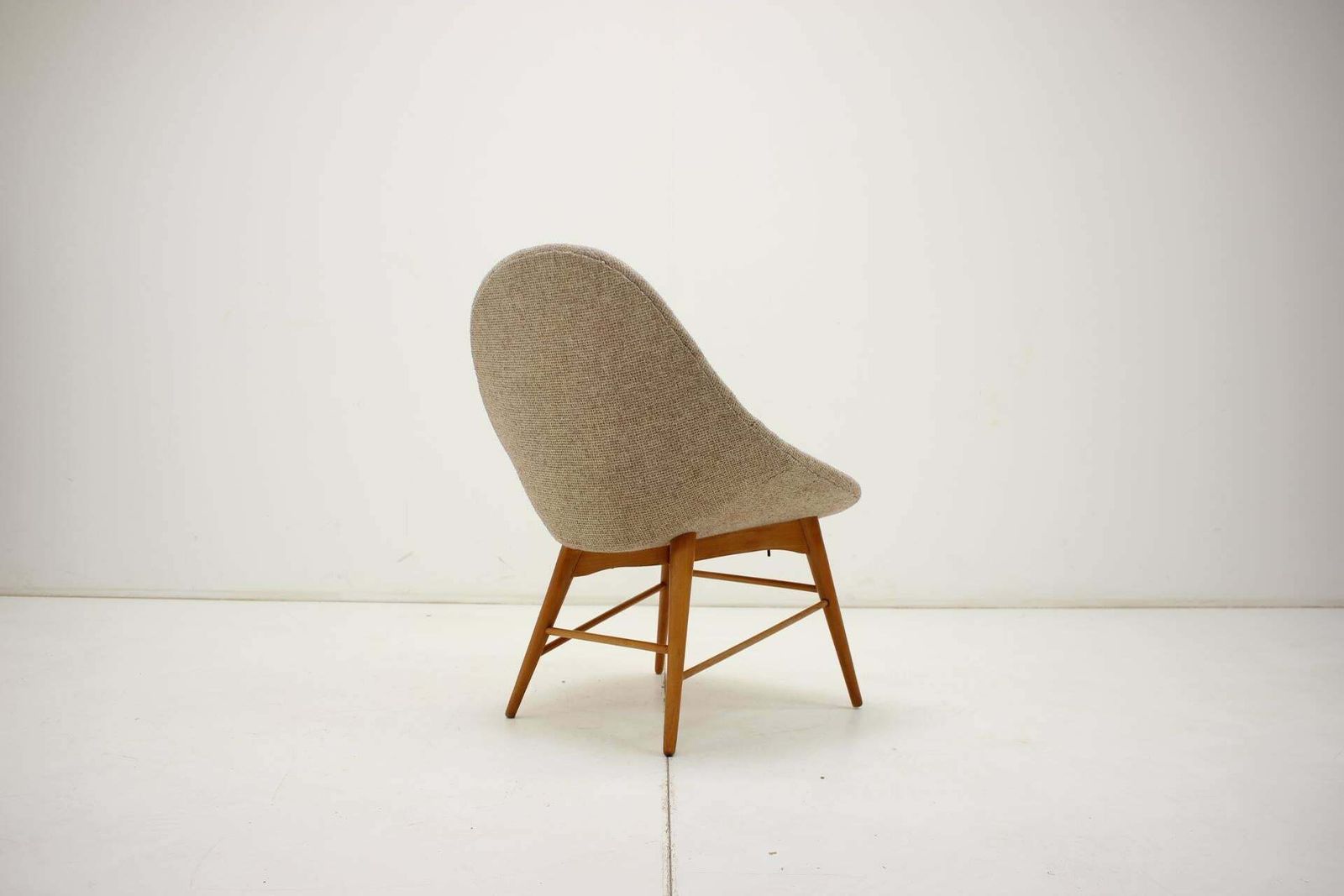 1960s Miroslav Navratil Shell Lounge Chair, Czechoslovakia photo vintage