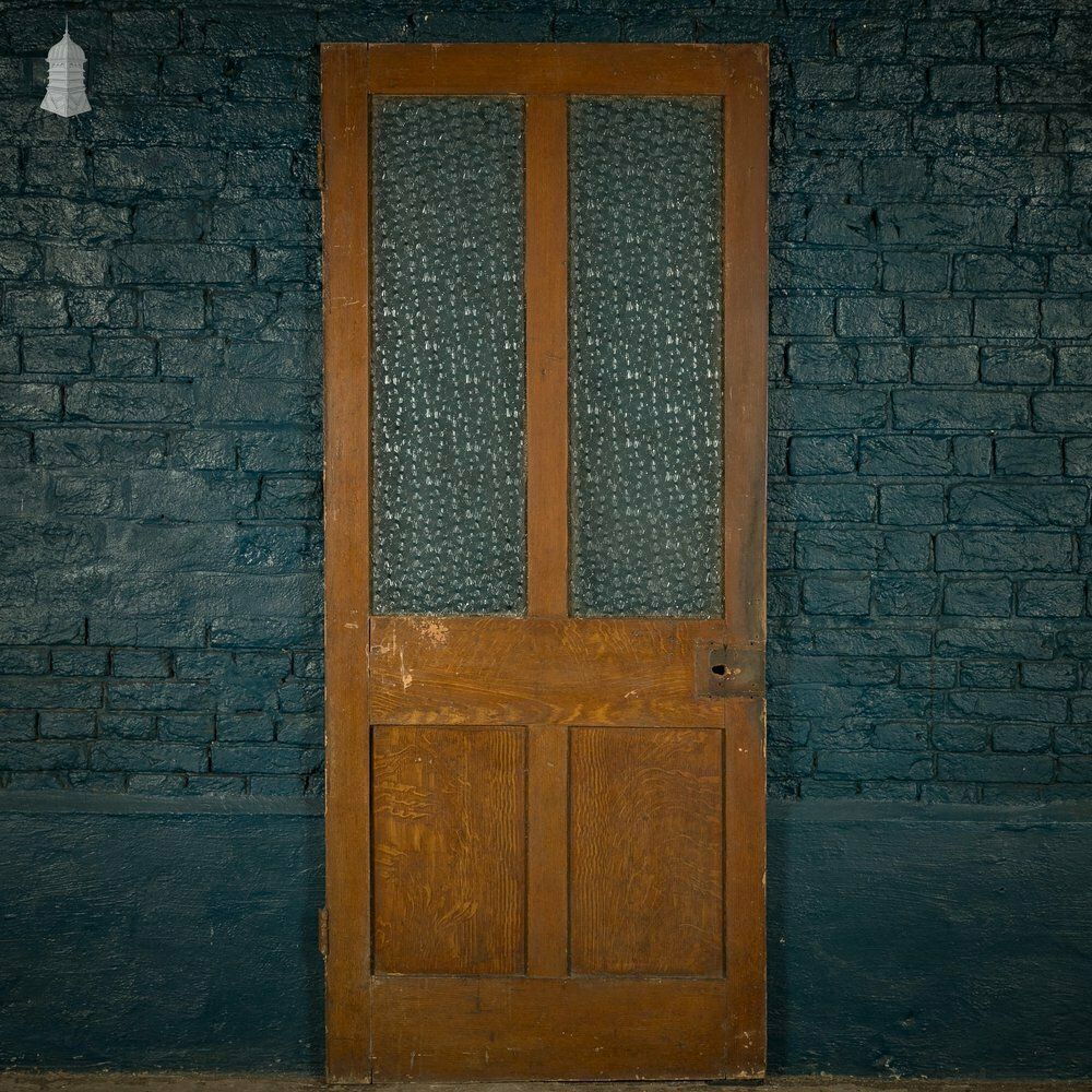 photo furniture Half Glazed Door, 4 Panel Textured Glazing