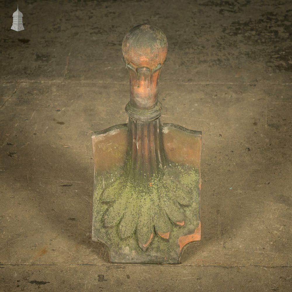 photo for sale Ball Top Ridge Finial, Weathered Terracotta