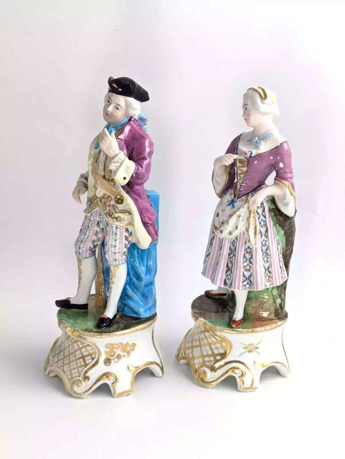 Pair Of Porcelain Figurines Attributed To Jacob Petit Style, C. Mid 19th Century photo furniture