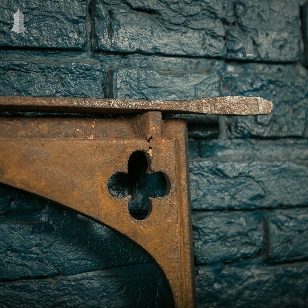 Fireplace Frame, Cast Iron With Quatrefoil Detail