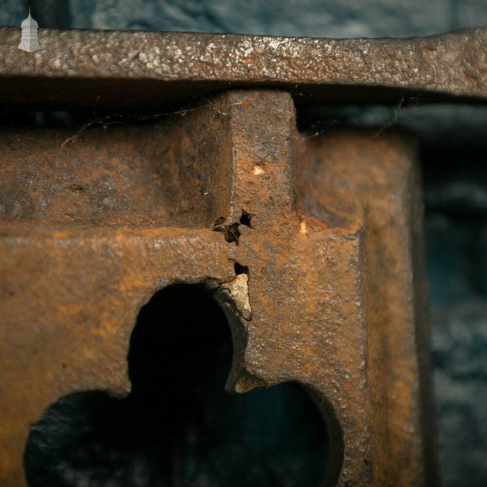 Fireplace Frame, Cast Iron With Quatrefoil Detail photo furniture
