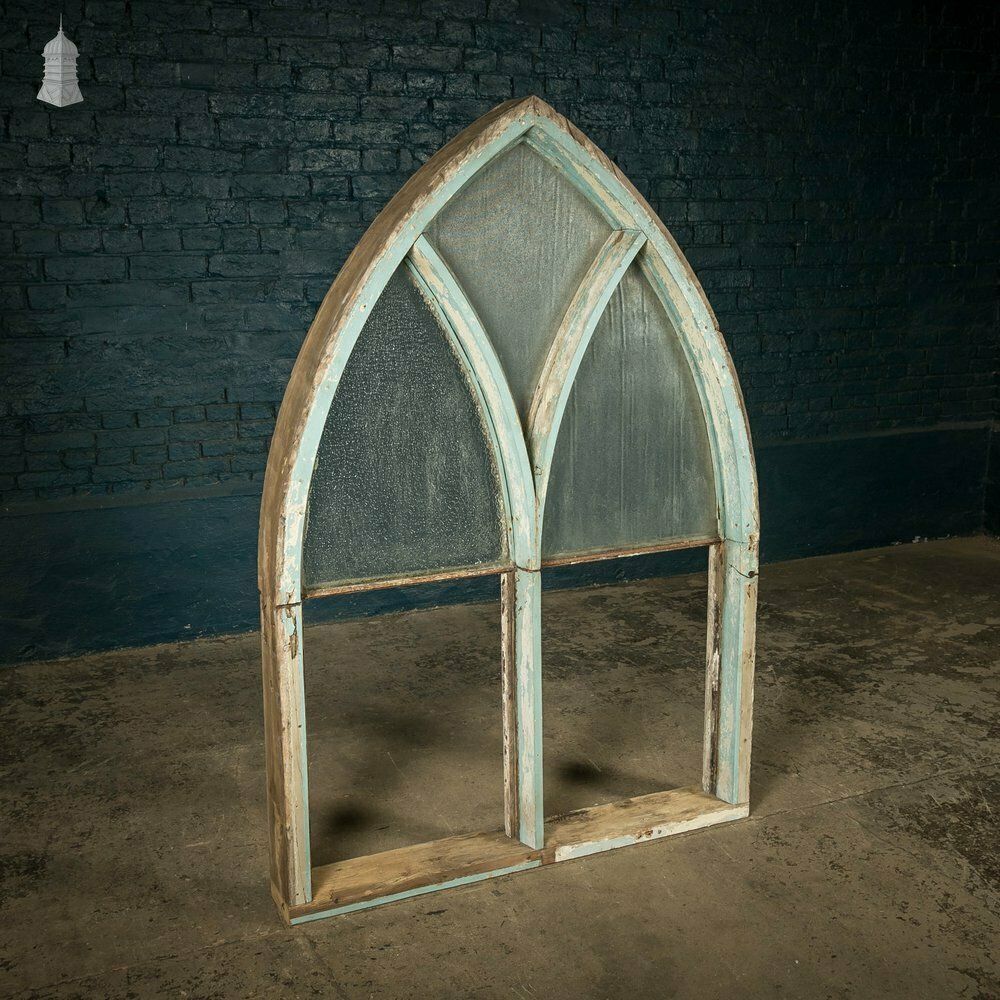 photo furniture Arch Top Window, Gothic Style With Ribbed Textured Glass