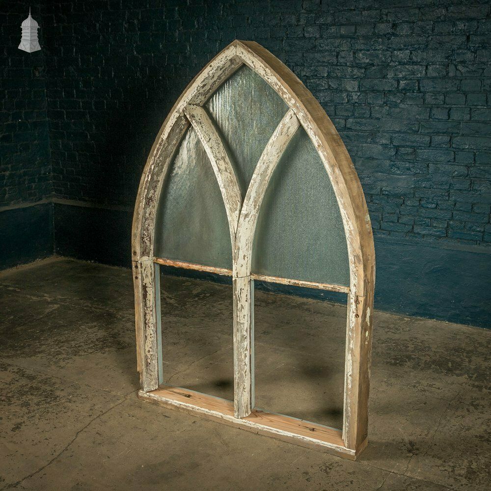 Arch Top Window, Gothic Style, Timber With Textured Glass photo furniture