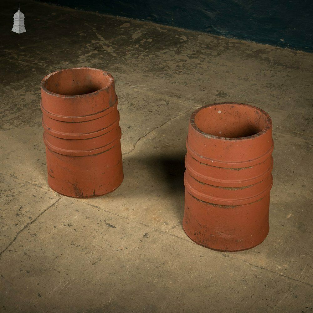 Chimney Pot Planters, Pair