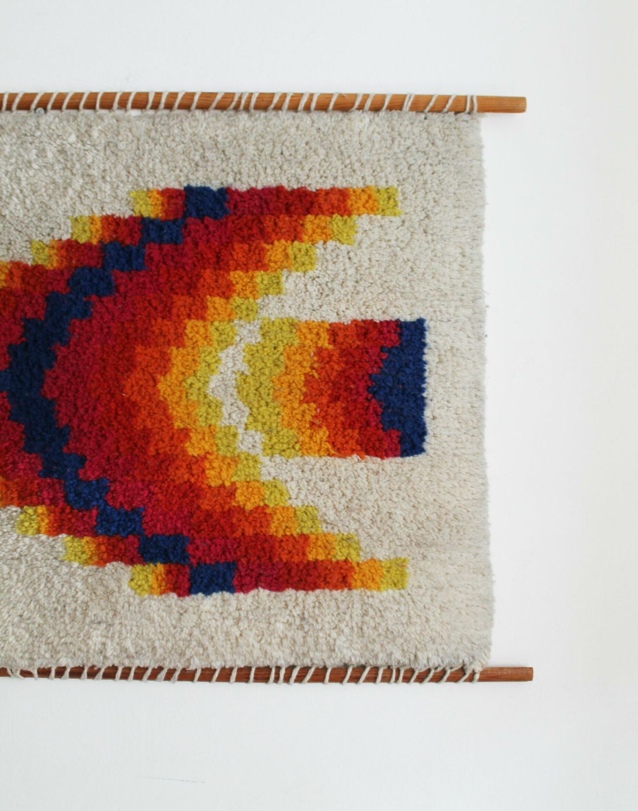 1960's Mid Century Decorative Wall Rug photo for sale