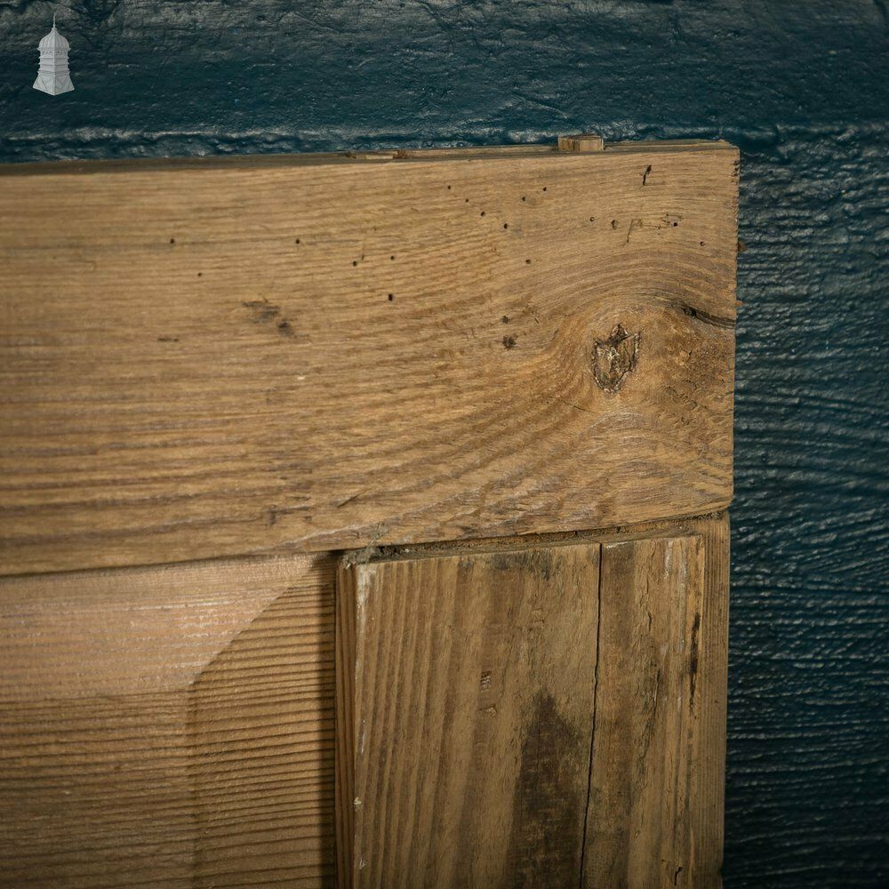 photo buy Moulded Pine Panelling, Distressed White Paint Finish