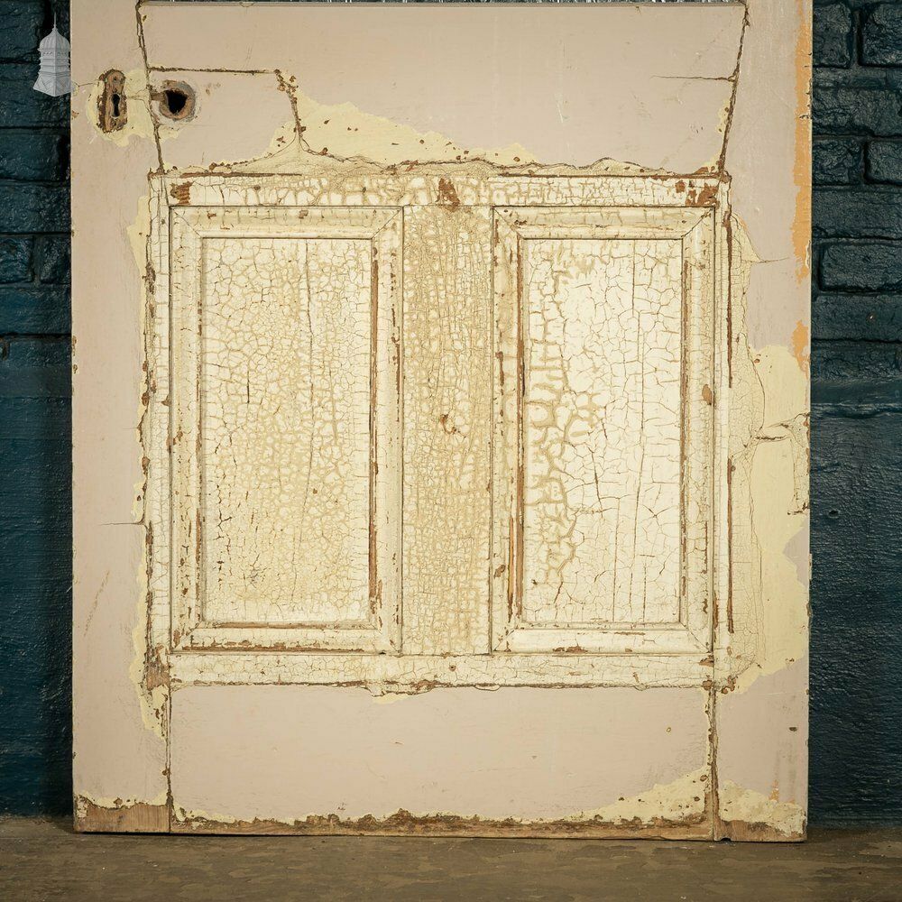 Half Glazed Door, Moulded 3 Panel, Textured Glass photo for sale