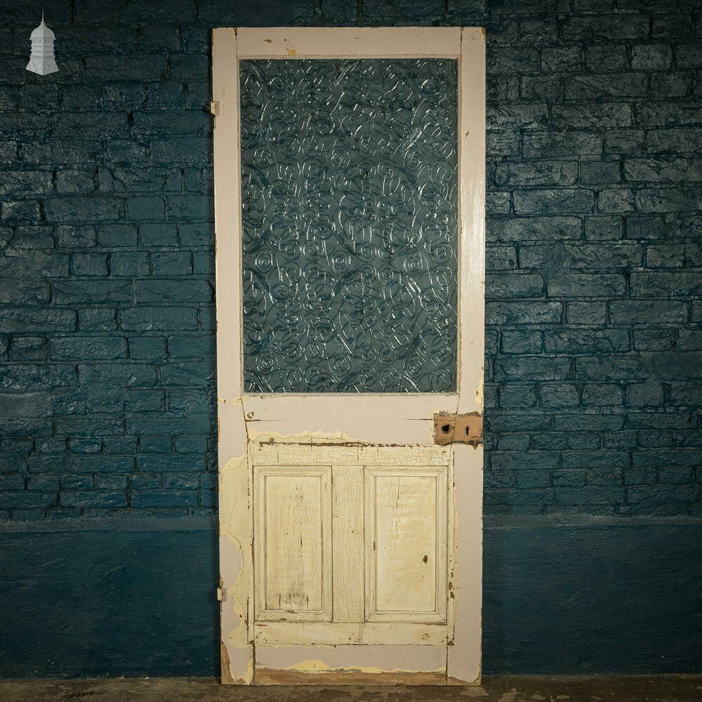 Half Glazed Door, Moulded 3 Panel, Textured Glass photo buy