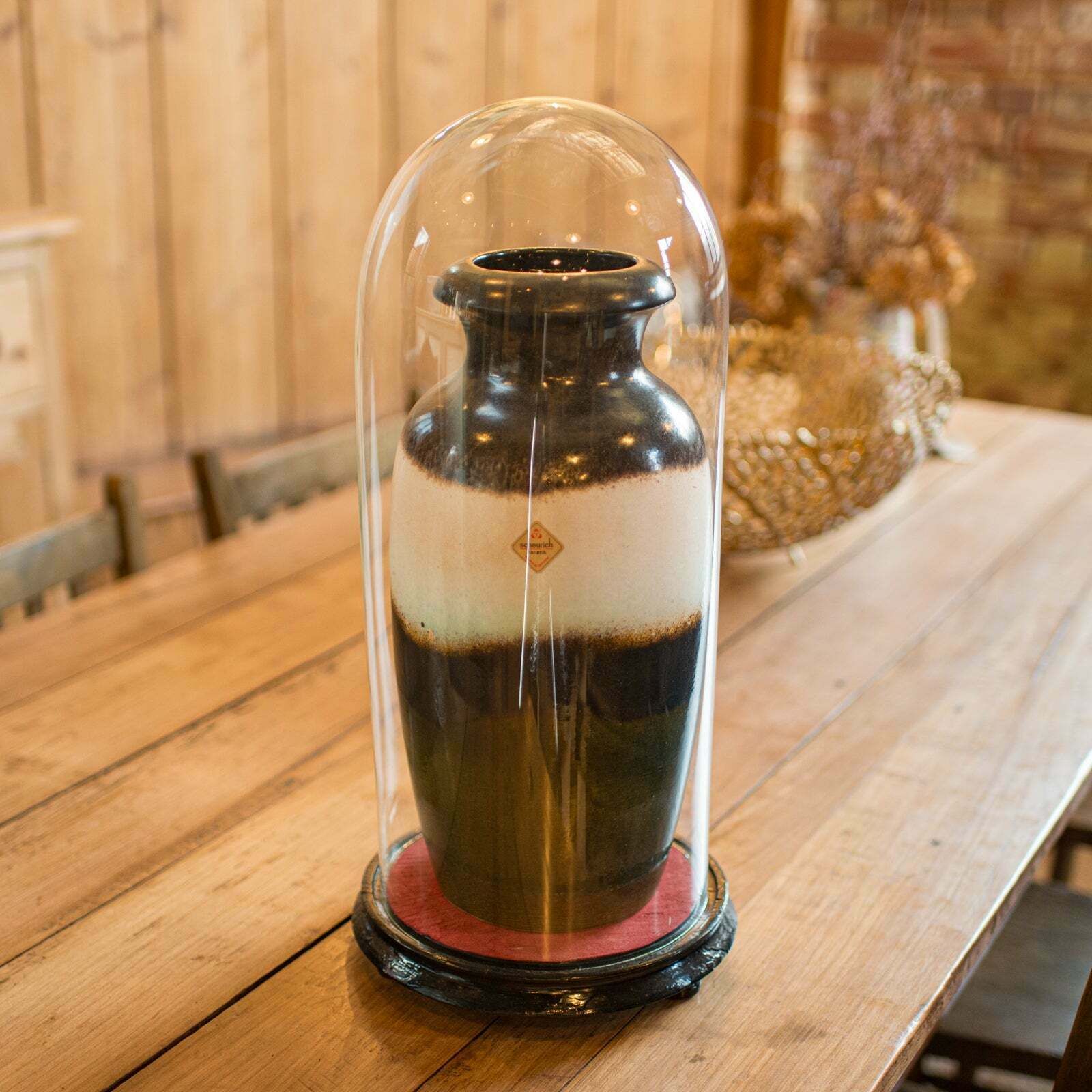 Tall Victorian Antique Collector's Dome, English Glass, Taxidermy Showcase, 1880 photo furniture