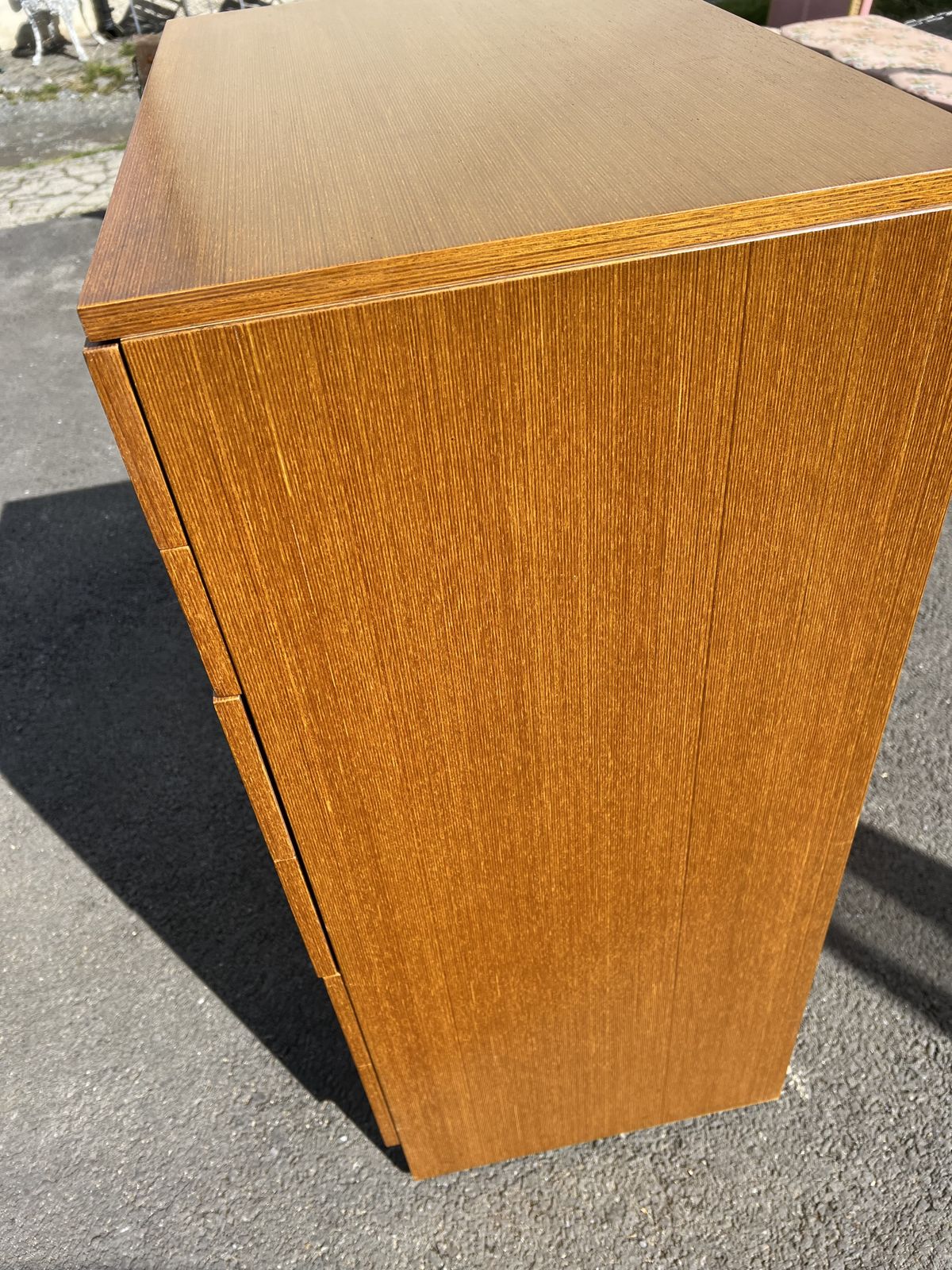 Mid Century Teak Tallboy By Stonehill  6 Graduated Drawers photo vinterior