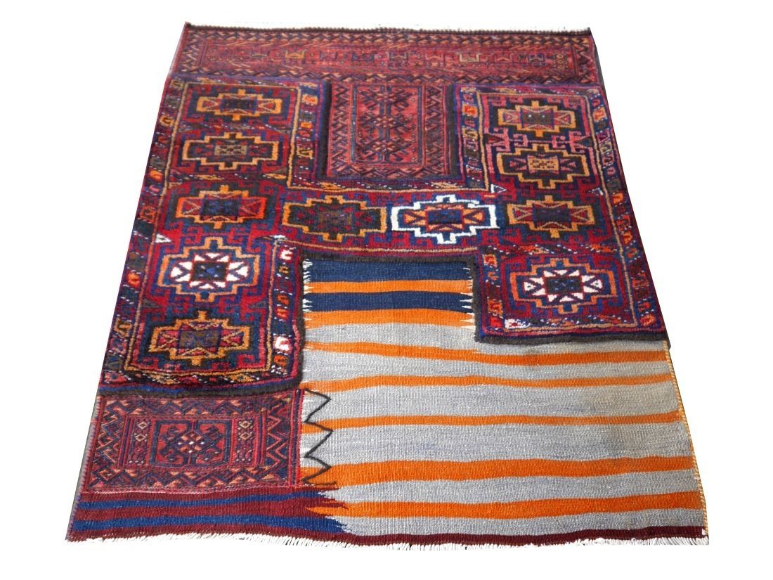 photo vinterior Tribal Soumak Saddle Blanket Vintage Sumak