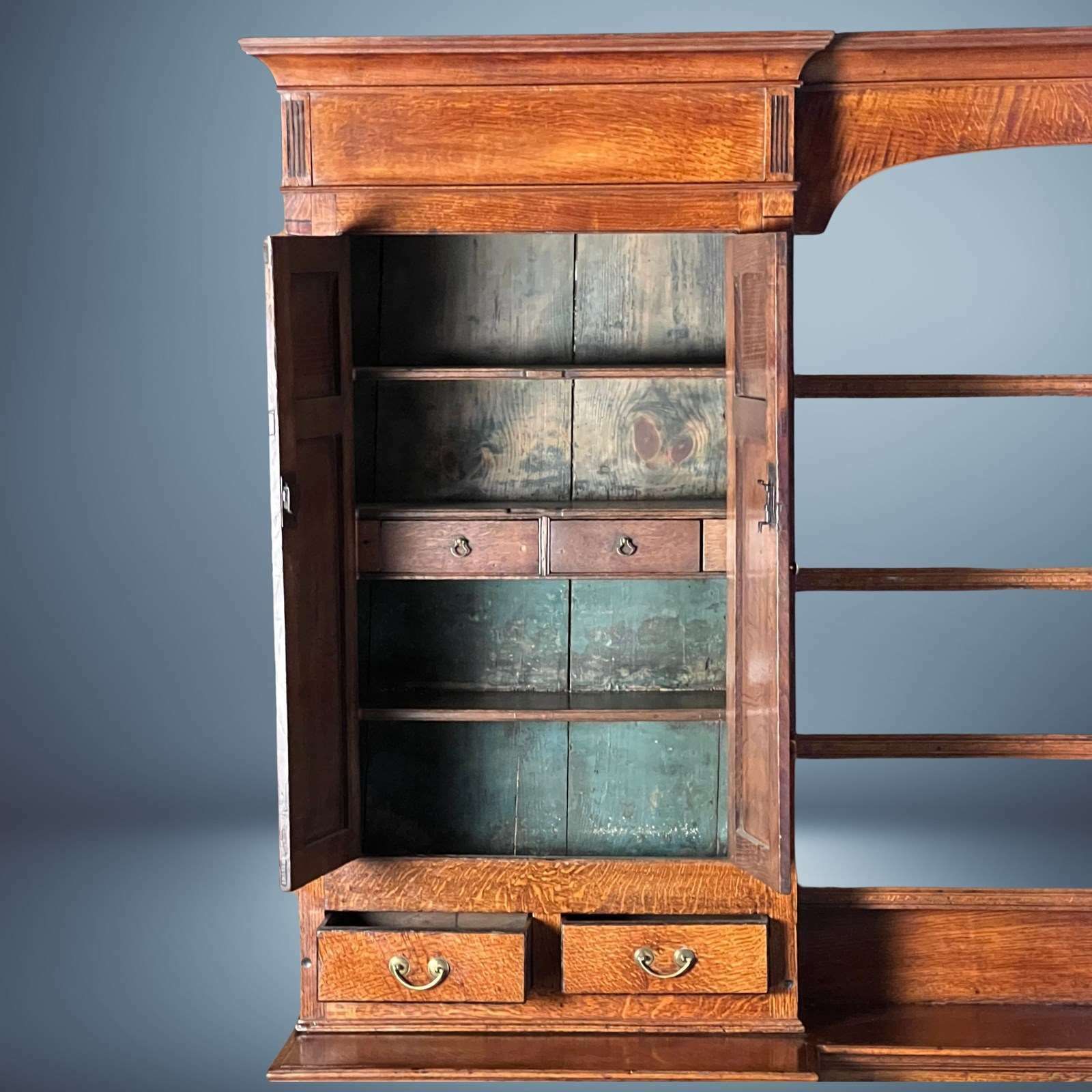 A Georgian Oak Estate Or Housekeepers Cupboard photo Furniture