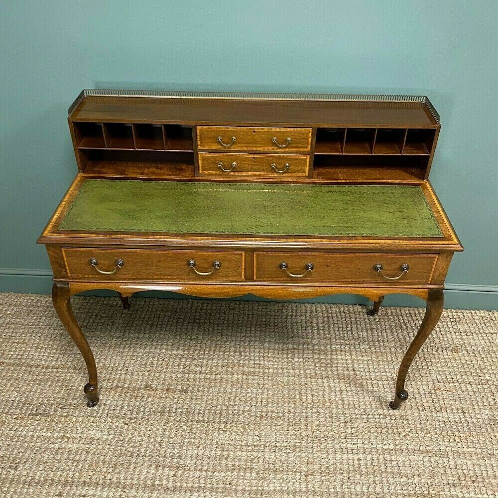 Fine Quality Edwardian Mahogany Antique Writing Desk