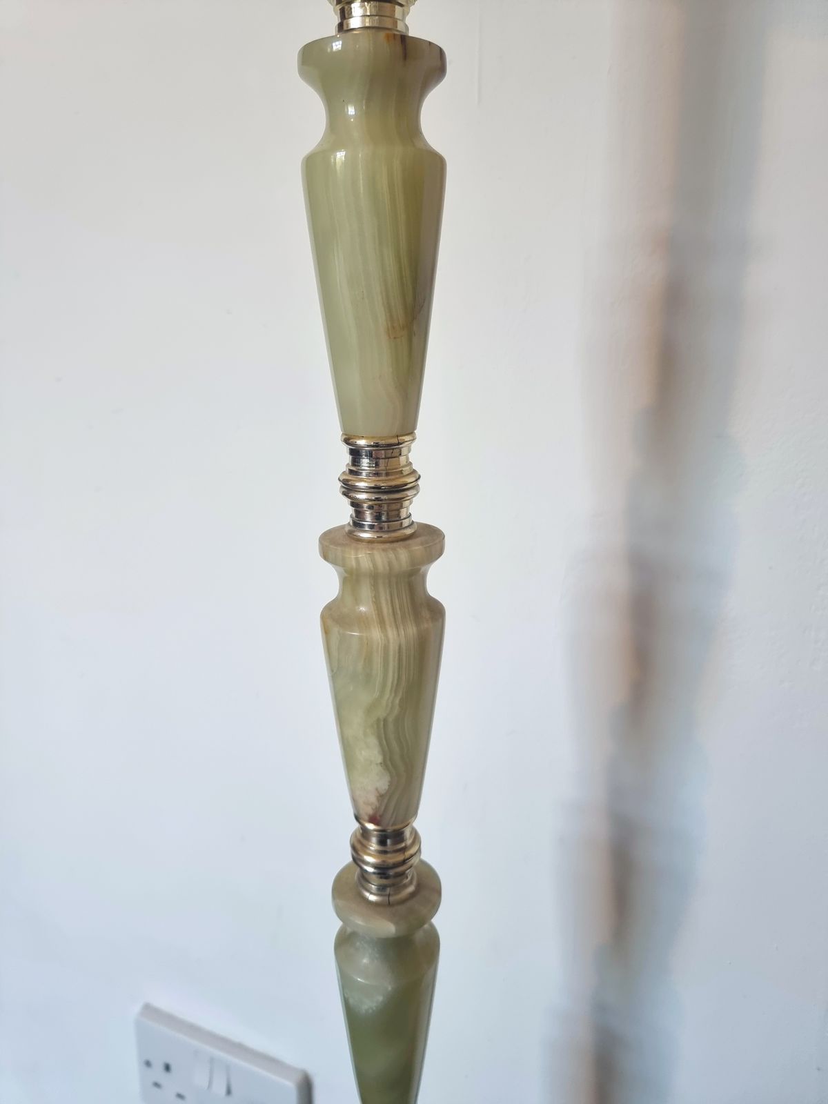 Onyx Stone & Brass Lamp Stand   Working, Freestanding, Floor/Standard, Wired, Unique photo buy
