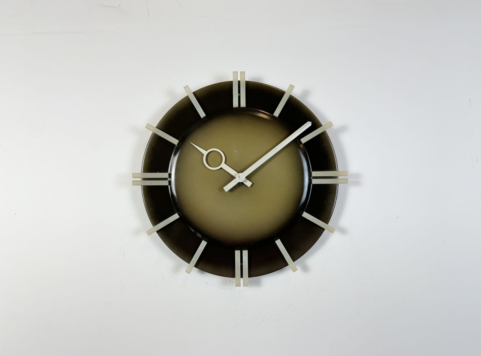 Industrial Office Wall Clock From Pragotron, 1970s photo Home Decor