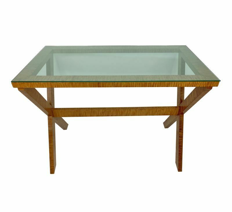A French Mid Century Faux Bois Console Table photo for sale