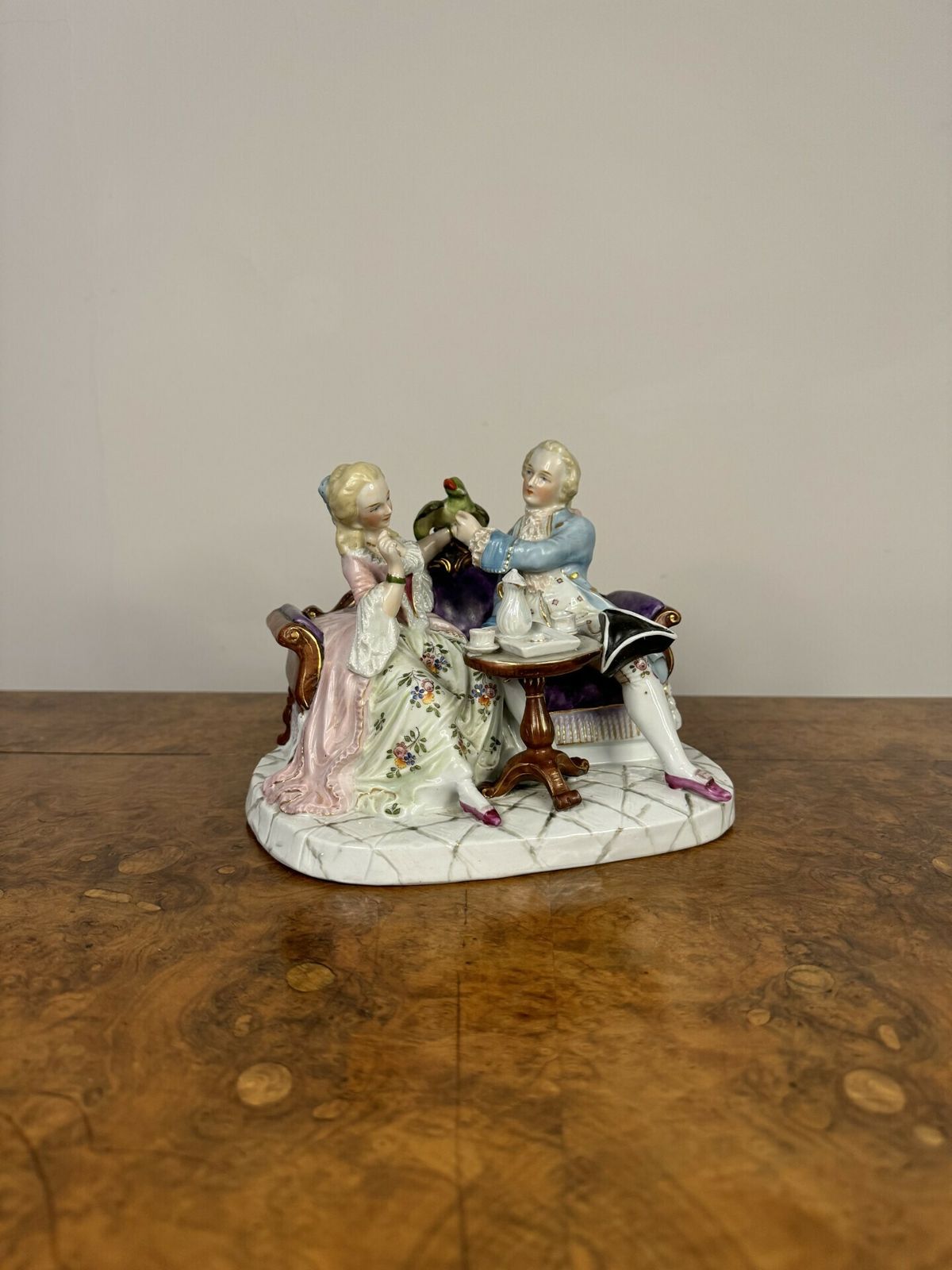 Victorian Continental Porcelain Figural Group photo for sale