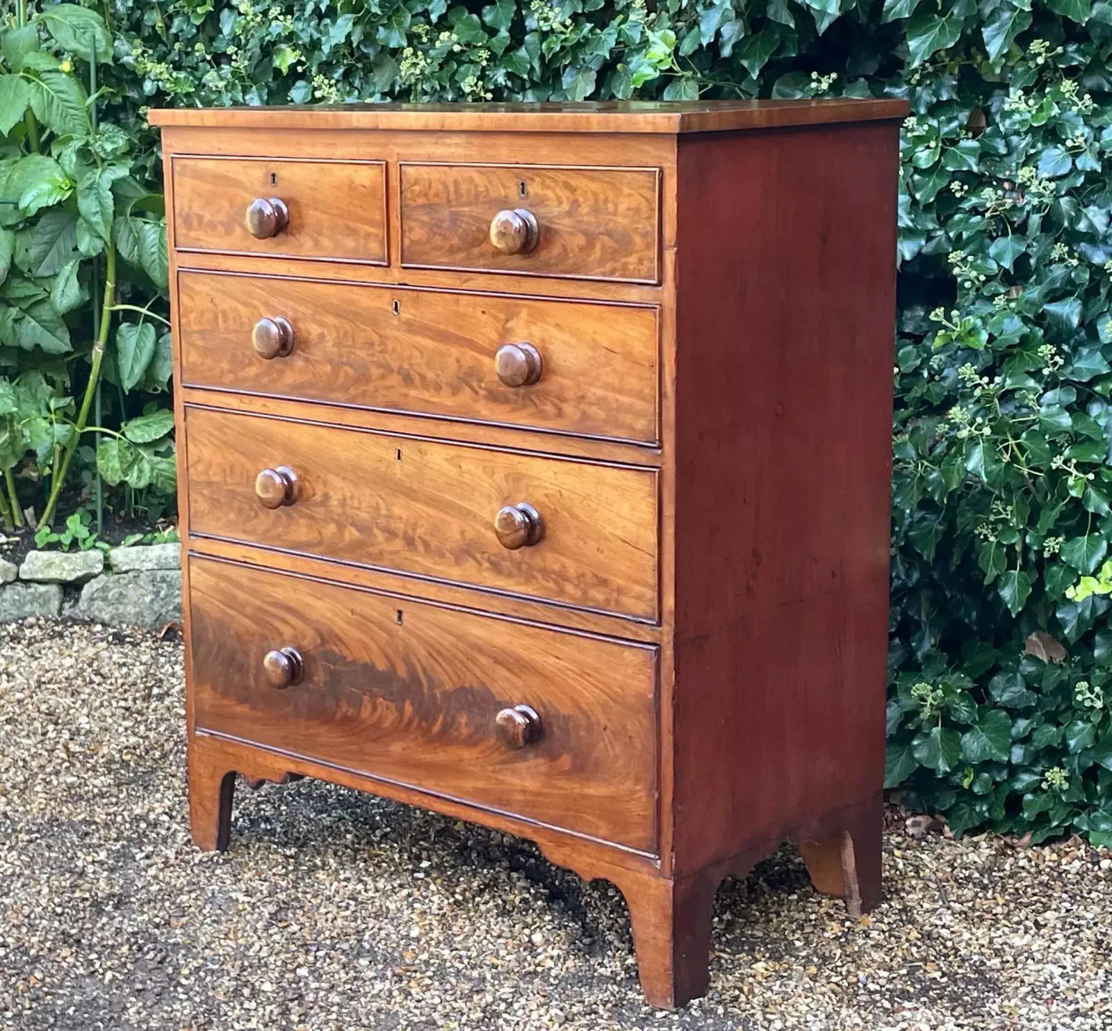 Vintage Georgian Mahogany Chest Of Drawers photo 540.0