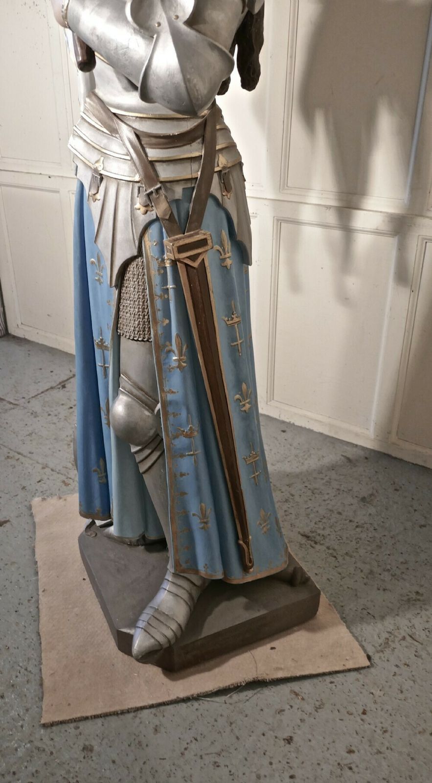 Saint Joan Of Arc Statue From A France, Signed Rouillard Angers photo 7140.0