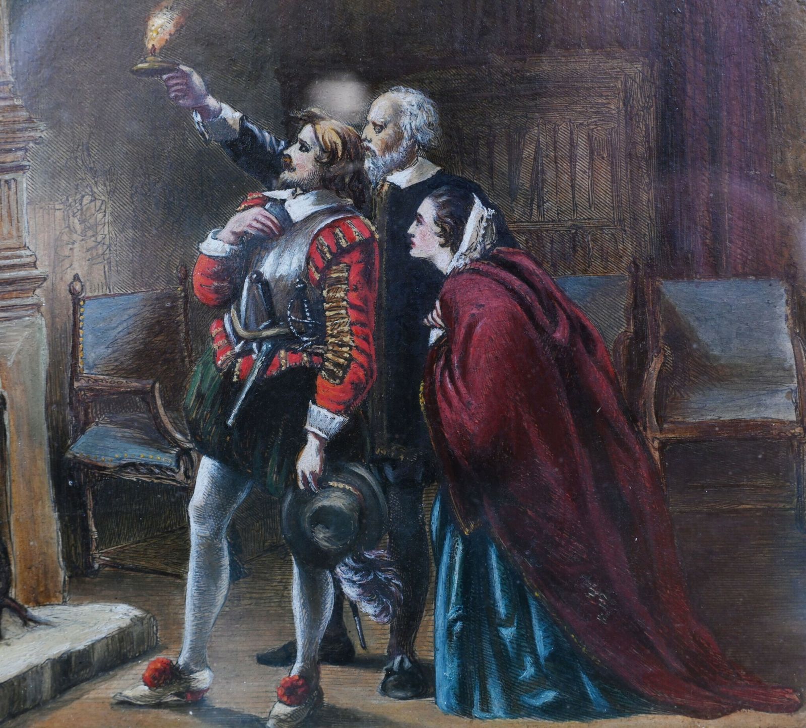 Victorian Oil Painting Shakespeare Portrait 1860 Signed photo buy