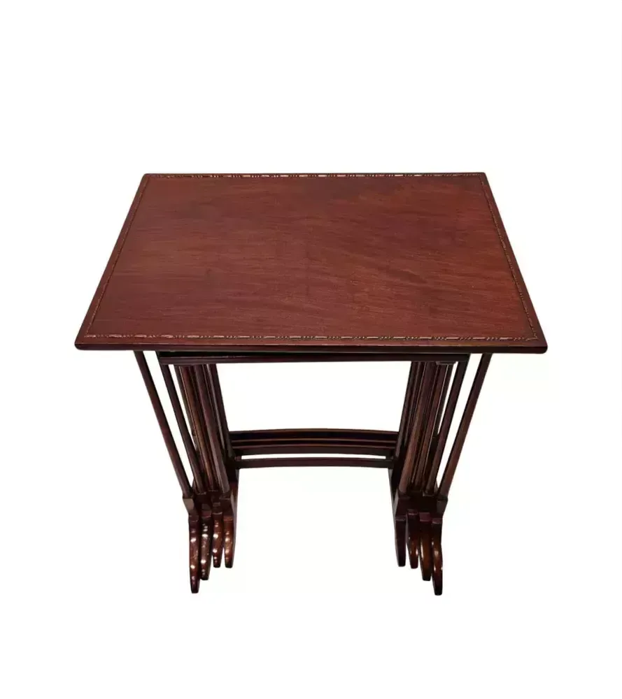 A Very Fine Fully Restored Edwardian Nest Of Four Tables photo for sale