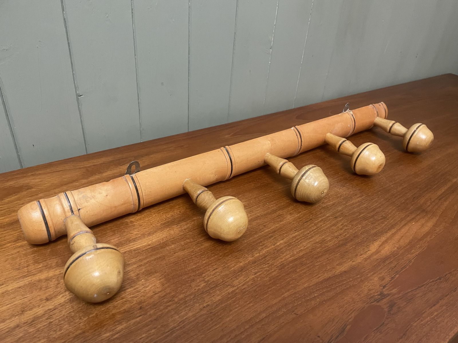 Midcentury French Faux Bamboo Coat Rack
