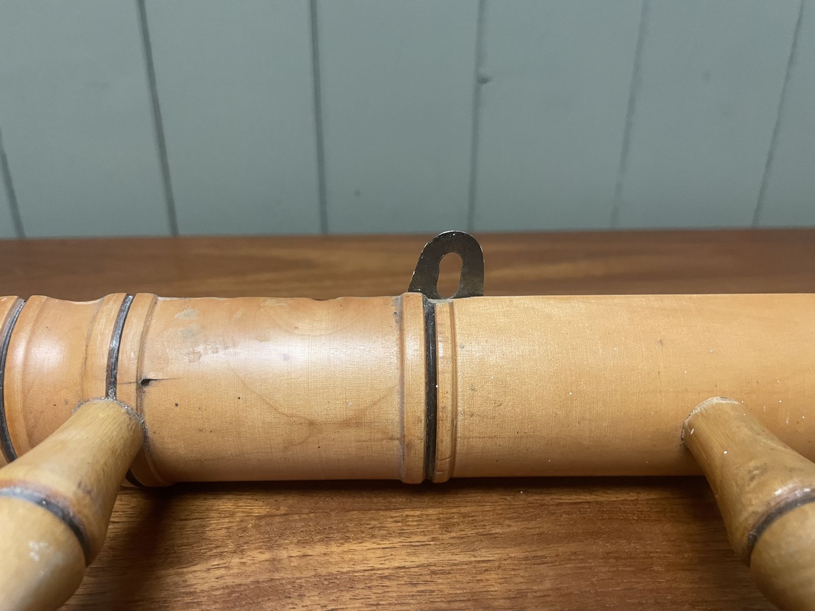 Midcentury French Faux Bamboo Coat Rack photo vinterior